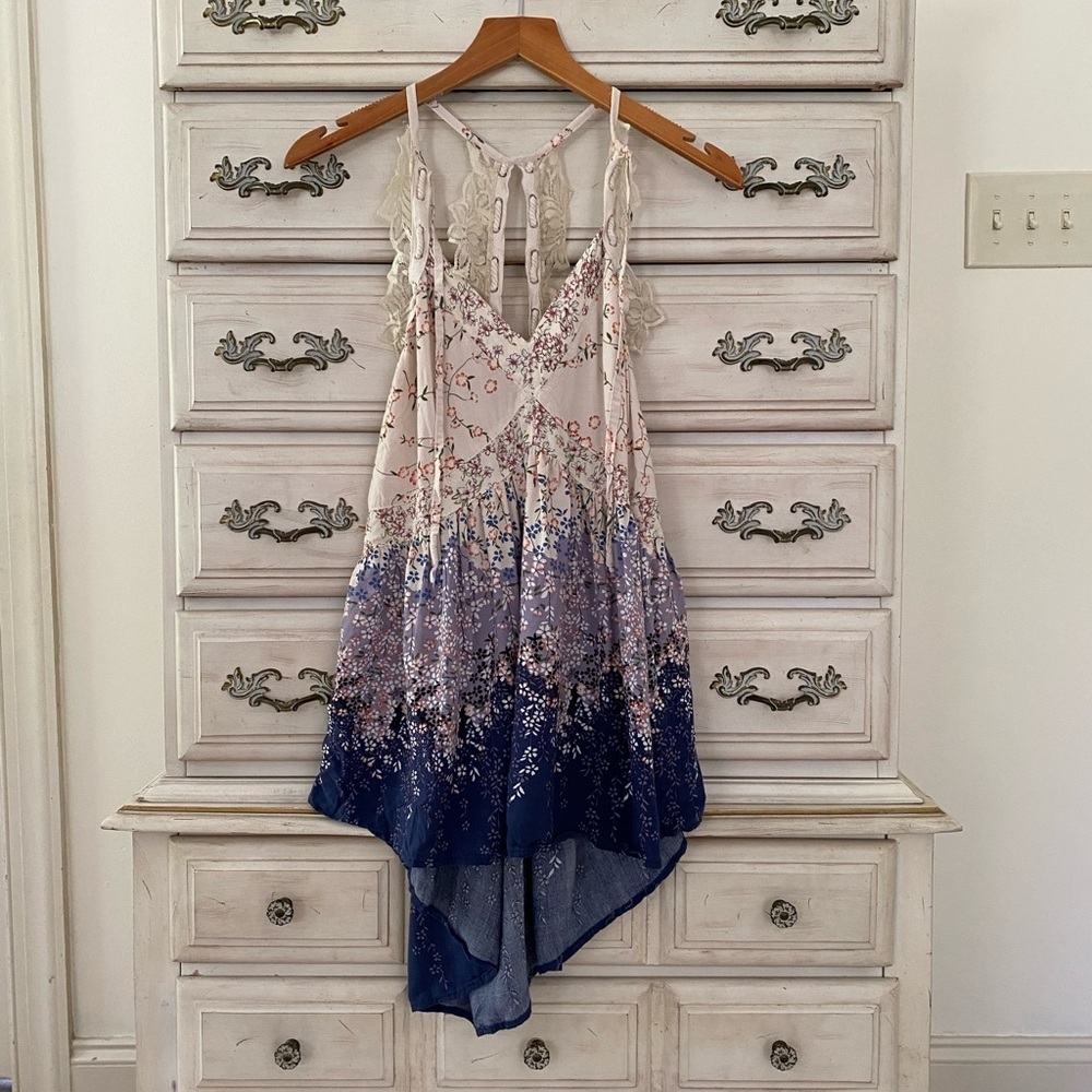 POL Romantic Floral Babydoll Top